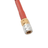 8mm CO2 Filling Bottle Hose 36inch Low Pressure Hose Strong Sealing Red Black Wrapped Hose for CO2 Filling Cylinder