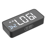 LED Mirror Digital Alarm Clock Large Screen Intelligent Brightness Adjust Snooze Function Power Off Memory 13 Songs for Home