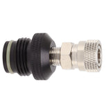 CO2 Tank Female Adapter Leakage Proof Stainless Steel Aluminum Alloy 8mm G1/2 14 Hose Quick Connect Female Fitting - Side View