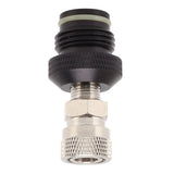 CO2 Tank Female Adapter Leakage Proof Stainless Steel Aluminum Alloy 8mm G1/2 14 Hose Quick Connect Female Fitting - 45-Degree Angle