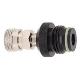 CO2 Tank Female Adapter Leakage Proof Stainless Steel Aluminum Alloy 8mm G1/2 14 Hose Quick Connect Female Fitting - Low Angle