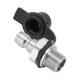Male Thread CO2 Tank Refill Valve Connector 1/8NPT CO2 Cylinder Refill Valve Plug Adapter for Replacement - Side View
