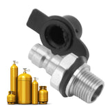 Male Thread CO2 Tank Refill Valve Connector 1/8NPT CO2 Cylinder Refill Valve Plug Adapter for Replacement