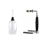 Hand Brewed Coffee Maker Siphon Type Stainless Steel Base Classic Coffee Machine for Home Office - Low Angle