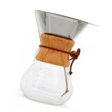 800ml Pour Over Coffee Maker High Borosilicate Glass Manual Coffee Dripper with Stainless Steel Filter