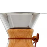800ml Pour Over Coffee Maker High Borosilicate Glass Manual Coffee Dripper with Stainless Steel Filter - Close-Up Angle