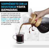 800ml Pour Over Coffee Maker High Borosilicate Glass Manual Coffee Dripper with Stainless Steel Filter - Extra Image