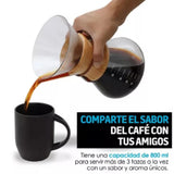 800ml Pour Over Coffee Maker High Borosilicate Glass Manual Coffee Dripper with Stainless Steel Filter - Extra Image