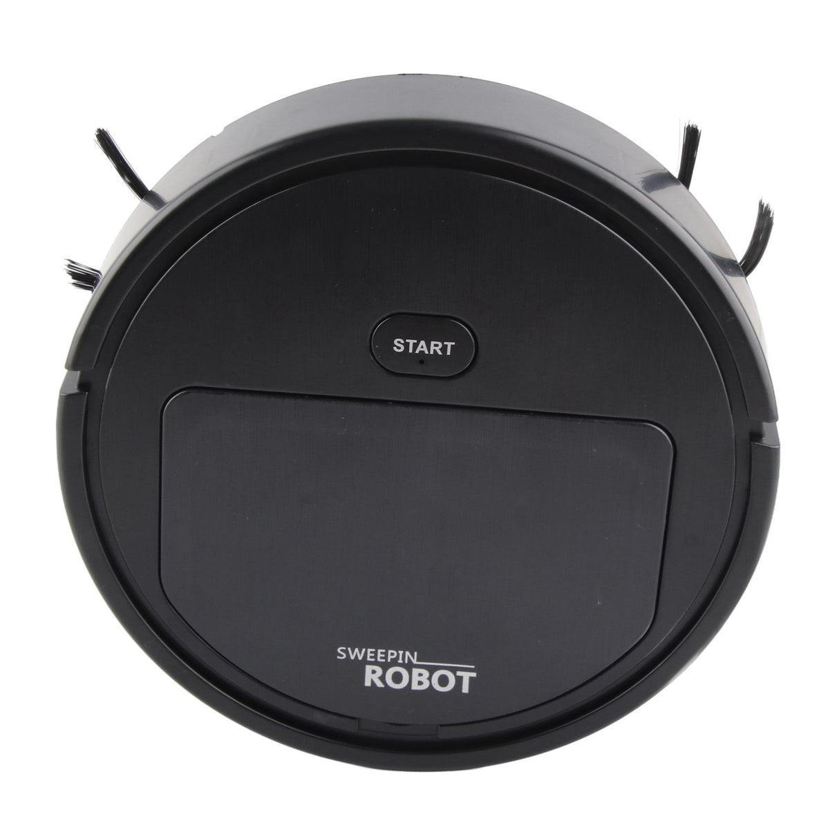 Robot Vacuum Cleaner 3 in 1 Rechargeable Low Noise Intelligent Mop Robot Sweeper for Hair Dust Debris Black