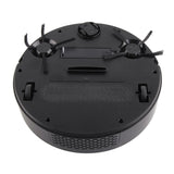 Robot Vacuum Cleaner 3 in 1 Rechargeable Low Noise Intelligent Mop Robot Sweeper for Hair Dust Debris Black