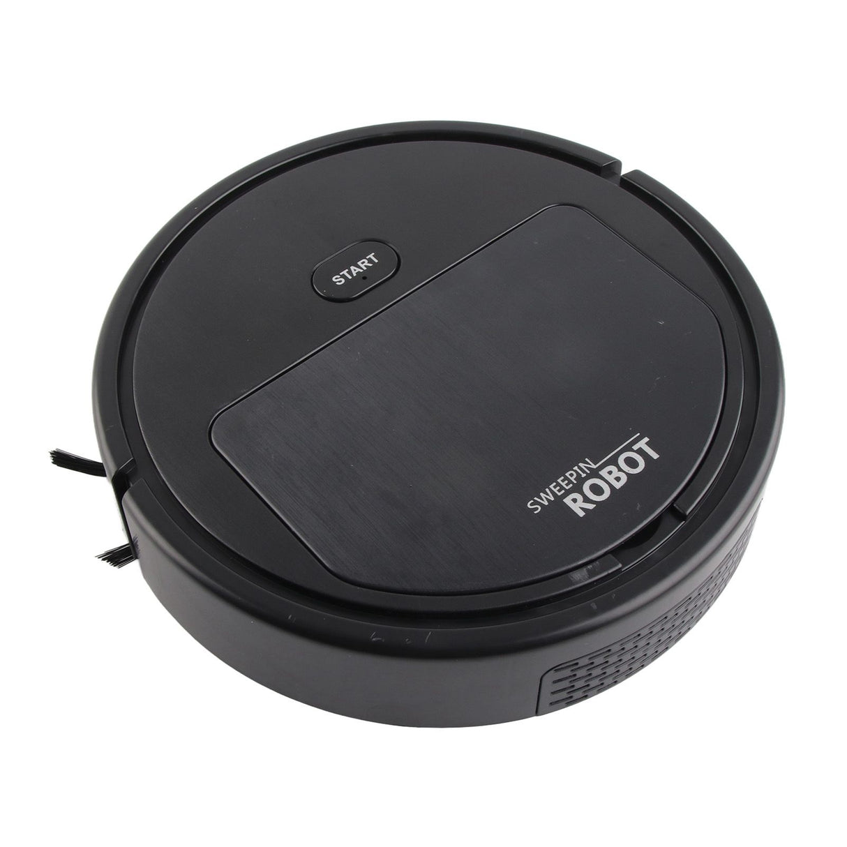 Robot Vacuum Cleaner 3 in 1 Rechargeable Low Noise Intelligent Mop Robot Sweeper for Hair Dust Debris Black