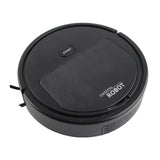 Robot Vacuum Cleaner 3 in 1 Rechargeable Low Noise Intelligent Mop Robot Sweeper for Hair Dust Debris Black