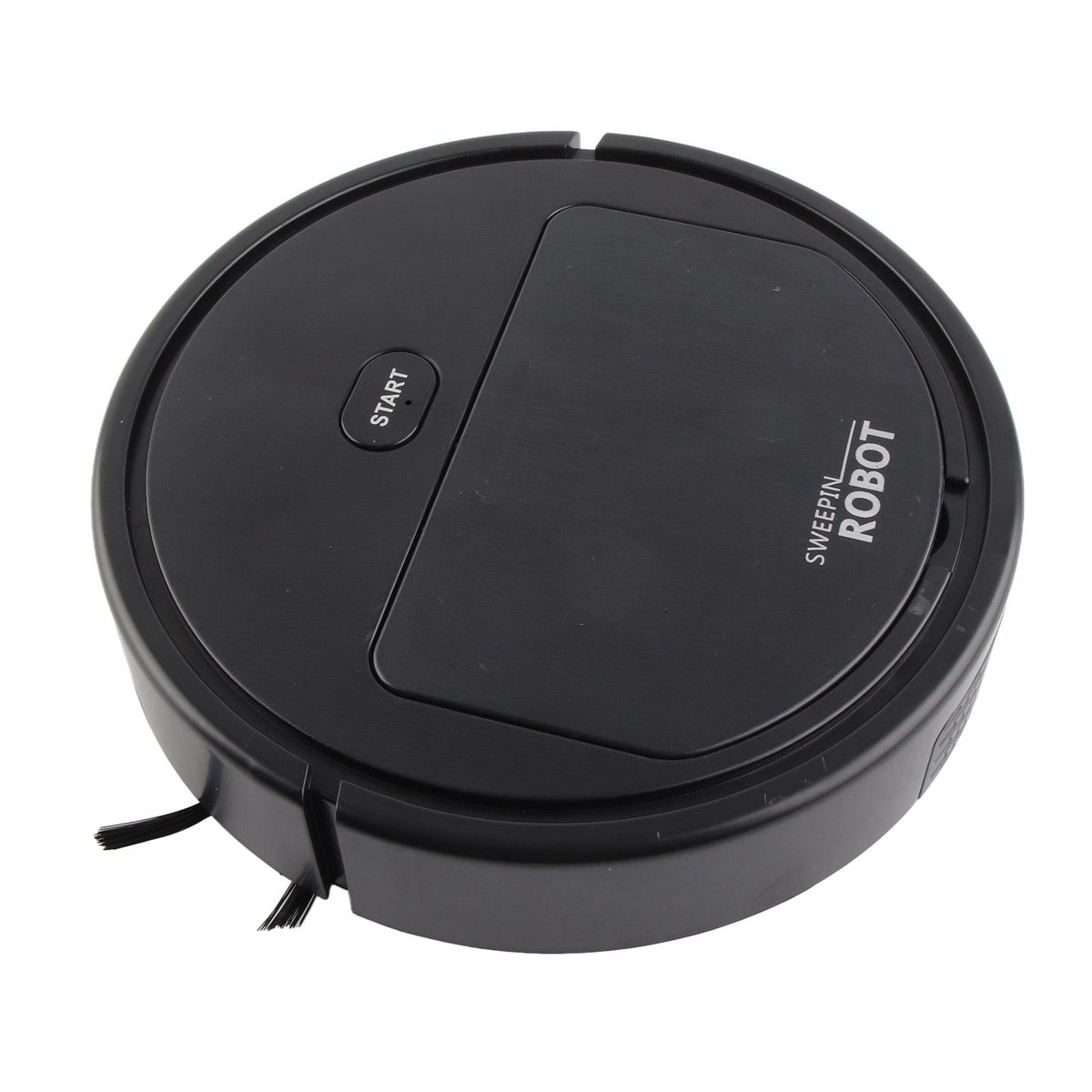 Robot Vacuum Cleaner 3 in 1 Rechargeable Low Noise Intelligent Mop Robot Sweeper for Hair Dust Debris Black