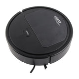 Robot Vacuum Cleaner 3 in 1 Rechargeable Low Noise Intelligent Mop Robot Sweeper for Hair Dust Debris Black