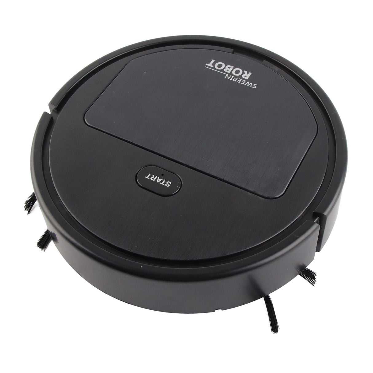 Robot Vacuum Cleaner 3 in 1 Rechargeable Low Noise Intelligent Mop Robot Sweeper for Hair Dust Debris Black