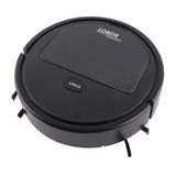 Robot Vacuum Cleaner 3 in 1 Rechargeable Low Noise Intelligent Mop Robot Sweeper for Hair Dust Debris Black