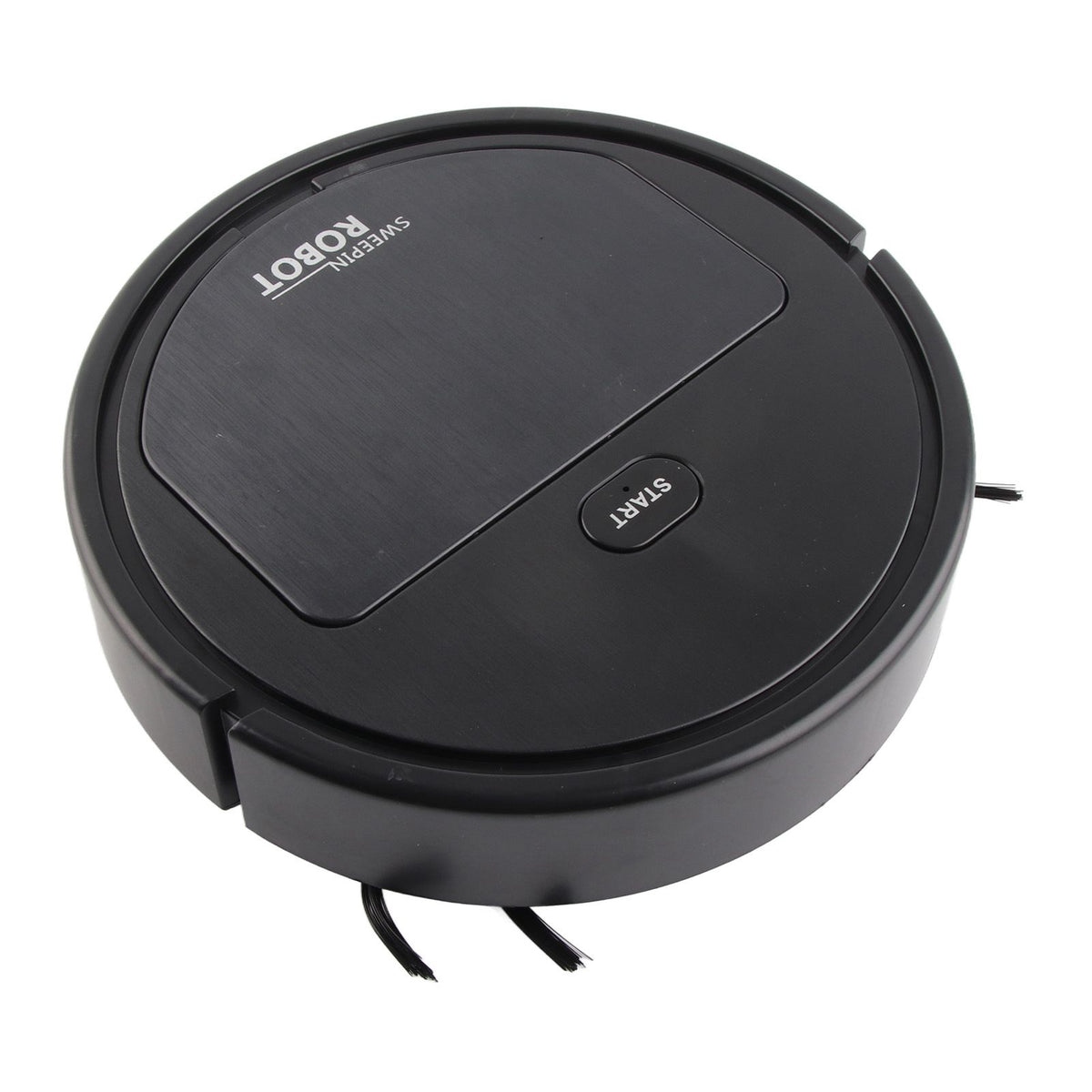 Robot Vacuum Cleaner 3 in 1 Rechargeable Low Noise Intelligent Mop Robot Sweeper for Hair Dust Debris Black