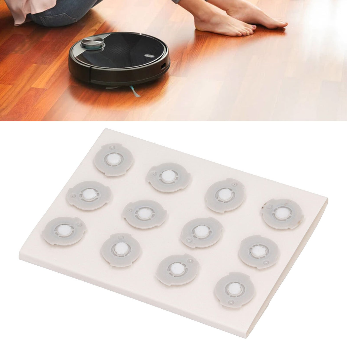 12Pcs Robot Vacuum Water Tank Filter Filtering Element for XV 11 XV 12 XV 14 XV 21