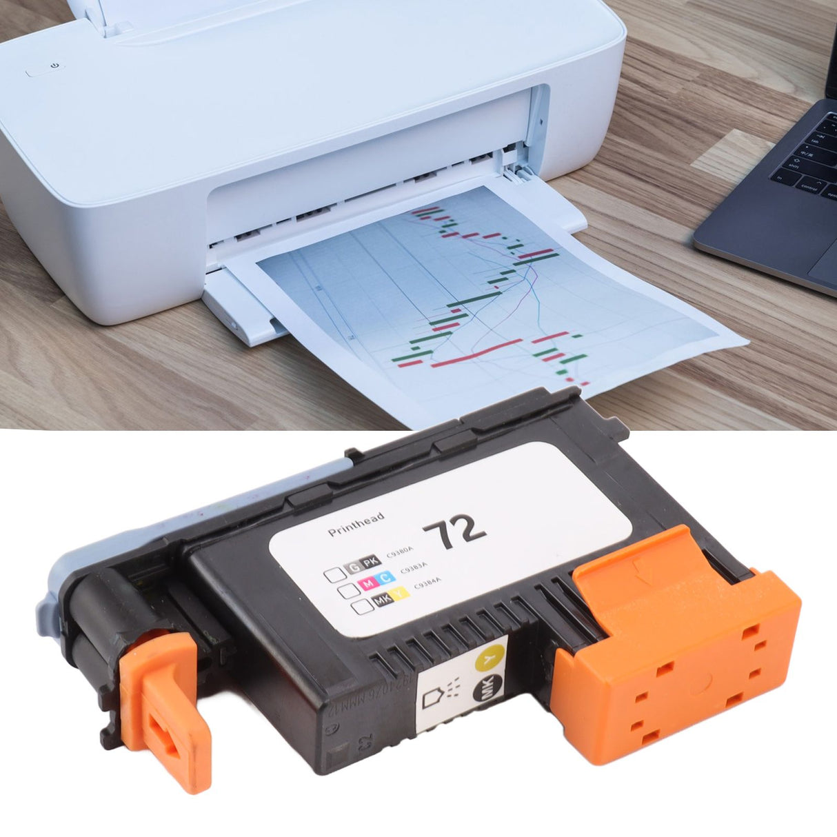for HP 72 Printer Head Lightweight Printer Replacement Parts for HP Designjet T610 T770 T790 T795 T1100 T1300 T2300 MK Y
