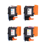 4 Pcs Printhead Printer Head Magenta Black Cyan Yellow Print Head Replacement for HP Designjet 100 110 111 500 510 800 813 850 - Top-Down View