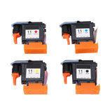 4 Pcs Printhead Printer Head Magenta Black Cyan Yellow Print Head Replacement for HP Designjet 100 110 111 500 510 800 813 850 - 45-Degree Angle