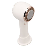 Portable Handheld Fan Semiconductor Cooling USB Rechargeable Battery Operated Hand Fan for Outdoor - Low Angle