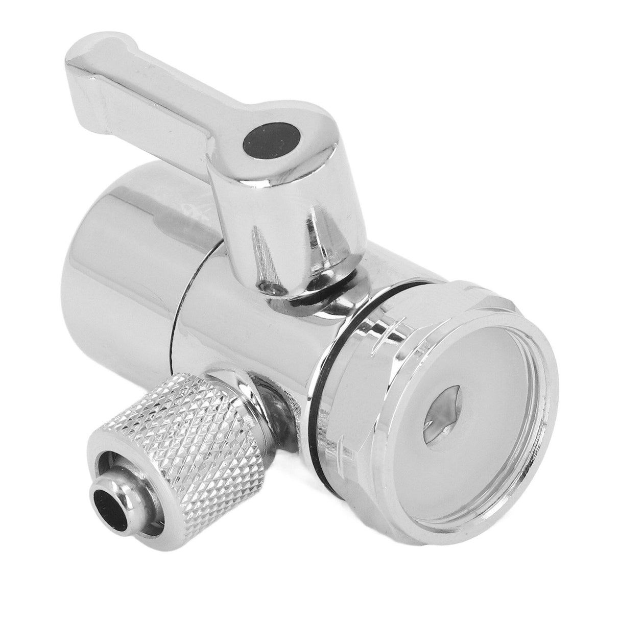 3/8in Faucet Diverter Valve M22 Female Thread Thickened Brass Sink Faucet Splitter for Bathroom Kitchen