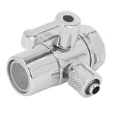 3/8in Faucet Diverter Valve M22 Female Thread Thickened Brass Sink Faucet Splitter for Bathroom Kitchen