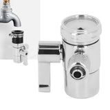 3/8in Faucet Diverter Valve M22 Female Thread Thickened Brass Sink Faucet Splitter for Bathroom Kitchen - Extra Image
