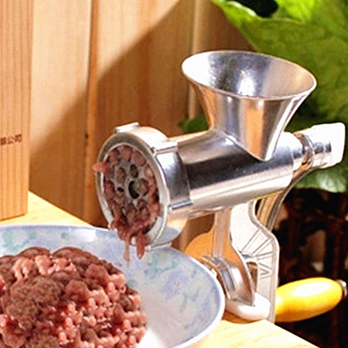 Manual Meat Grinder Aluminum Alloy Hand Crank Meat Vegetable Grinding Machine for Kitchen