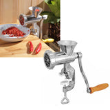 Manual Meat Grinder Aluminum Alloy Hand Crank Meat Vegetable Grinding Machine for Kitchen