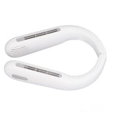 Mini Portable Neck Fan with 3 Wind Speeds Rapid Cooling USB Hanging Neck Electric Fan for Sports Travel Outdoor White