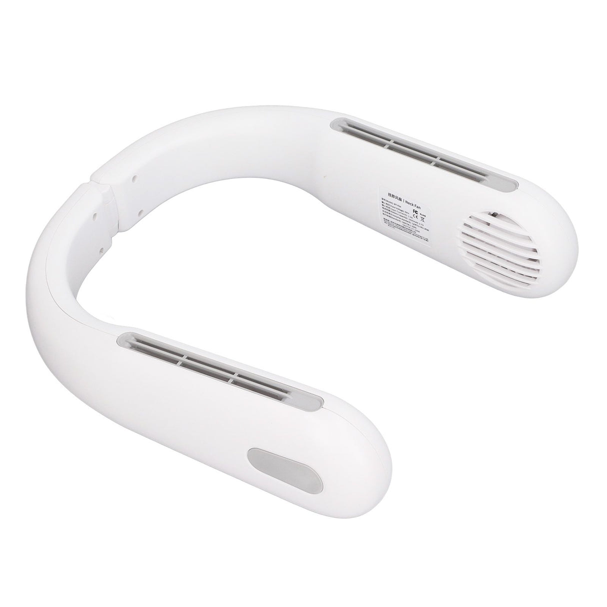 Mini Portable Neck Fan with 3 Wind Speeds Rapid Cooling USB Hanging Neck Electric Fan for Sports Travel Outdoor White