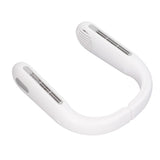 Mini Portable Neck Fan with 3 Wind Speeds Rapid Cooling USB Hanging Neck Electric Fan for Sports Travel Outdoor White