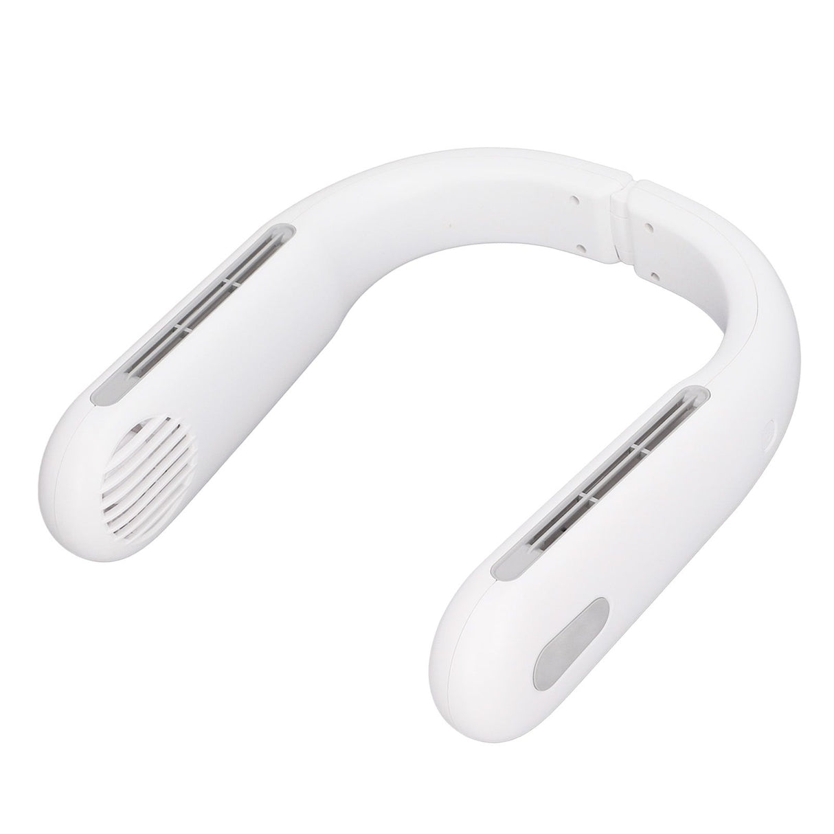 Mini Portable Neck Fan with 3 Wind Speeds Rapid Cooling USB Hanging Neck Electric Fan for Sports Travel Outdoor White