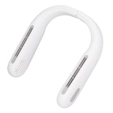 Mini Portable Neck Fan with 3 Wind Speeds Rapid Cooling USB Hanging Neck Electric Fan for Sports Travel Outdoor White - Extra Image
