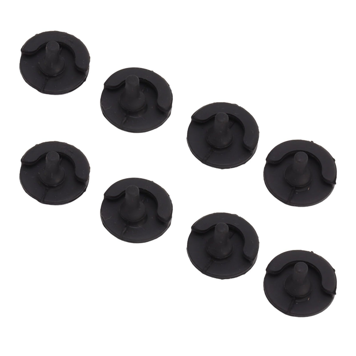 8pcs Fryer Silicone Feet Scratch Proof Round Heat Insulation Kitchen Fryer Tray Feet for Frying Pan Barbecue Pan