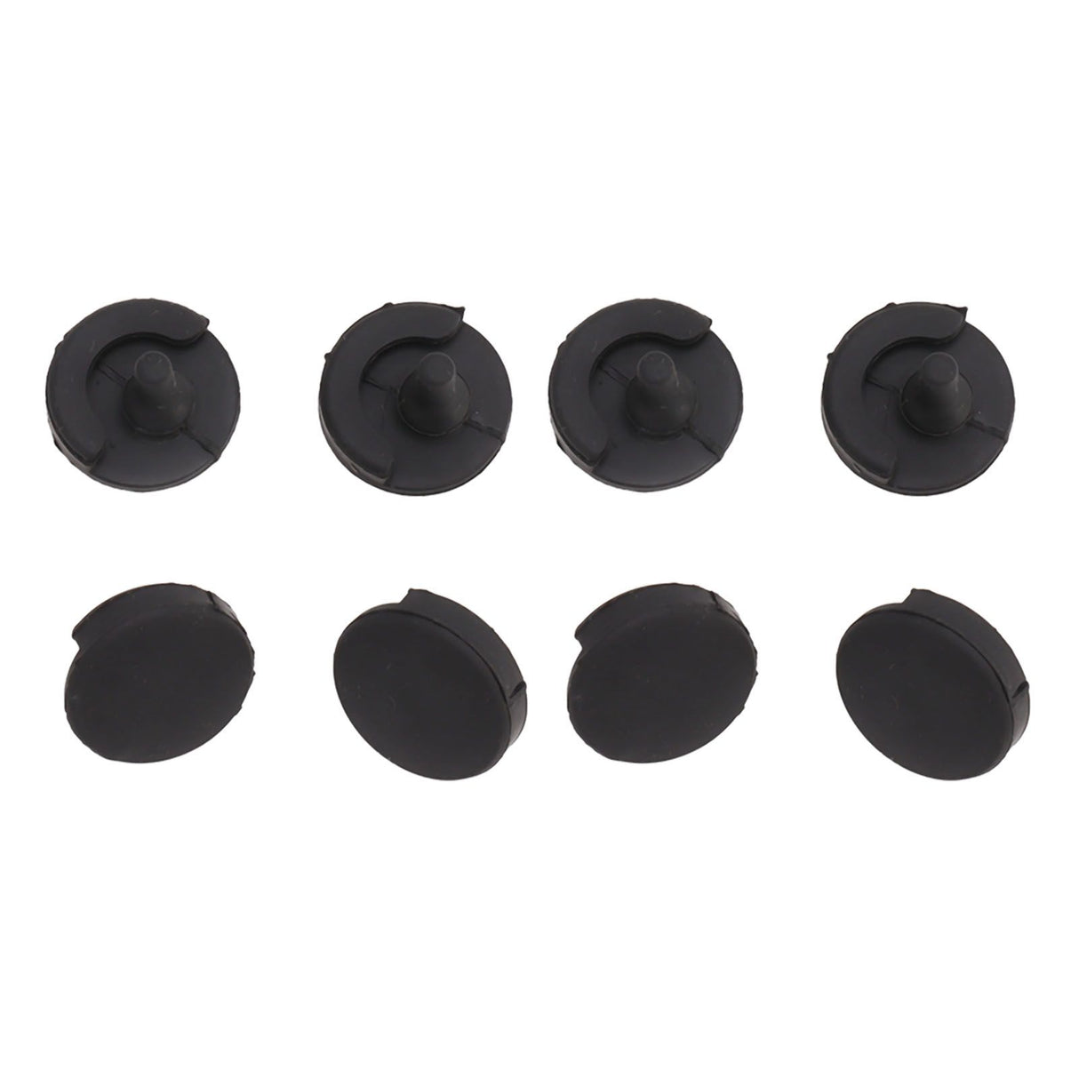 8pcs Fryer Silicone Feet Scratch Proof Round Heat Insulation Kitchen Fryer Tray Feet for Frying Pan Barbecue Pan