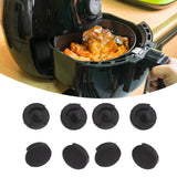 8pcs Fryer Silicone Feet Scratch Proof Round Heat Insulation Kitchen Fryer Tray Feet for Frying Pan Barbecue Pan - Extra Image