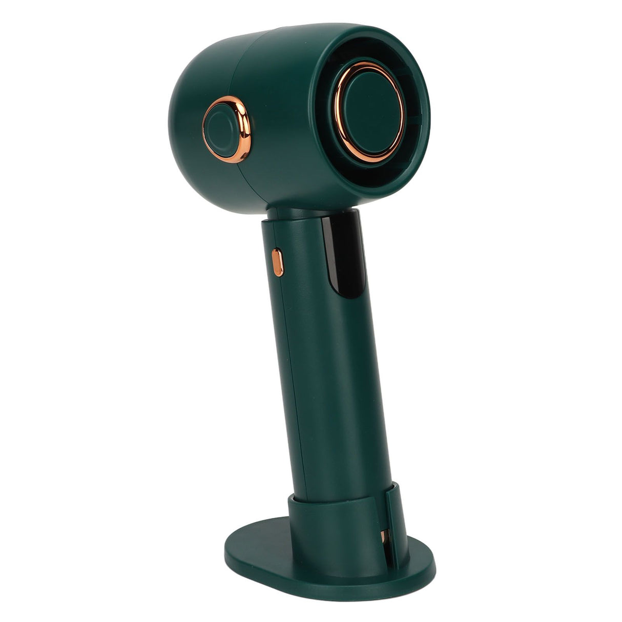 Smart Digital Display Handheld Fan Leafless Silent Small Turbine Fan Pocket Portable USB Electric Fan for Desktop Green
