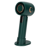 Smart Digital Display Handheld Fan Leafless Silent Small Turbine Fan Pocket Portable USB Electric Fan for Desktop Green - Side View