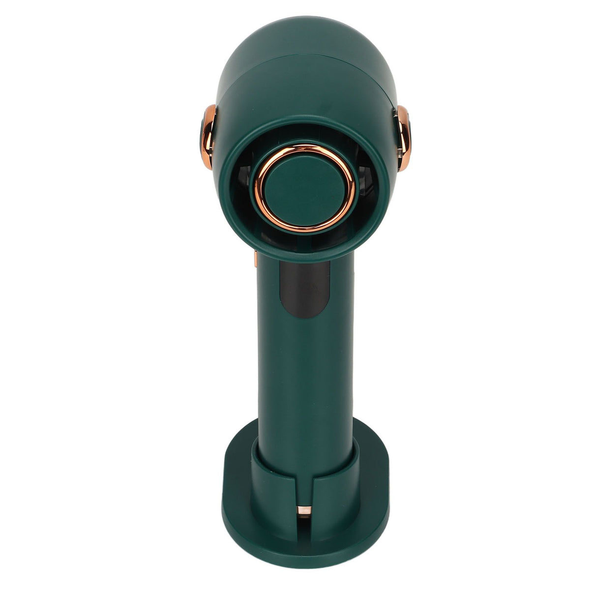 Smart Digital Display Handheld Fan Leafless Silent Small Turbine Fan Pocket Portable USB Electric Fan for Desktop Green