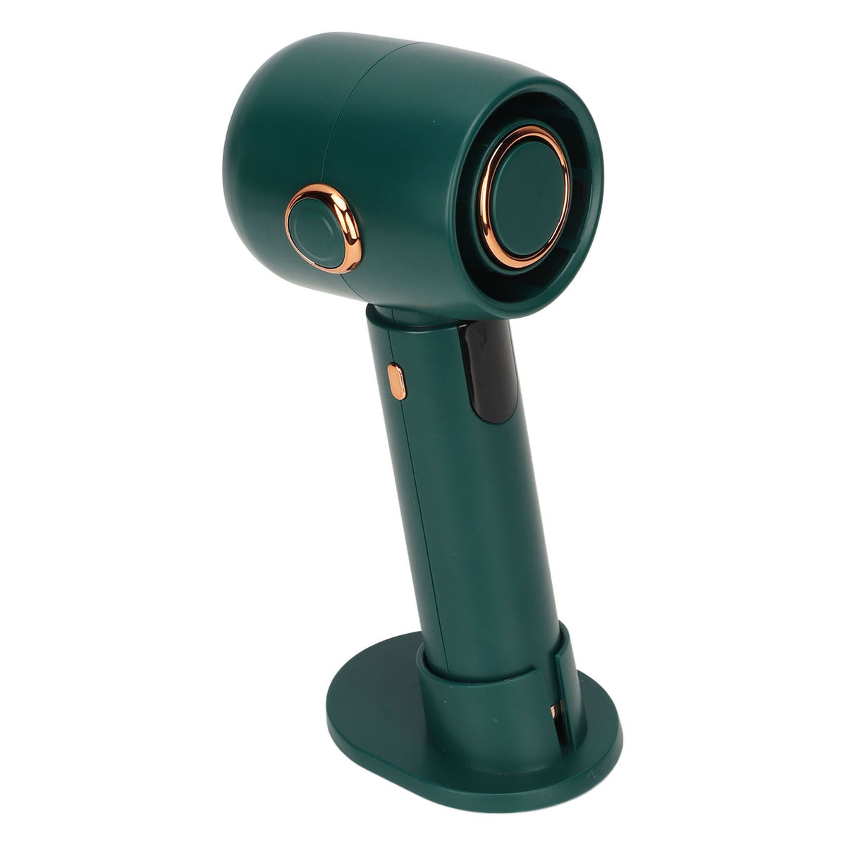 Smart Digital Display Handheld Fan Leafless Silent Small Turbine Fan Pocket Portable USB Electric Fan for Desktop Green