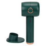 Smart Digital Display Handheld Fan Leafless Silent Small Turbine Fan Pocket Portable USB Electric Fan for Desktop Green - Extra Image