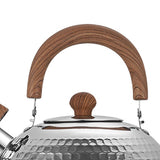 Water Kettle Stainless Steel Whistle Water Kettle Large Capacity Flat Bottomed for Gas Induction Cooker Boil Water 2L Hammer - Extra Image