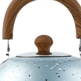 Water Kettle Stainless Steel Whistle Water Kettle Large Capacity Flat Bottomed for Gas Induction Cooker Boil Water 2L Blue - Extra Image
