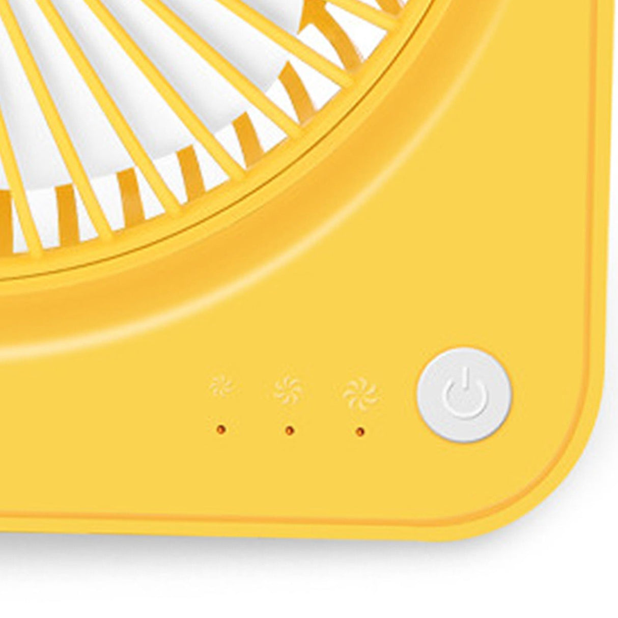 USB Small Desk Fan Quiet Operation Portable Mini Rechargeable Desktop Fan for Home Student Dormitory Office Yellow