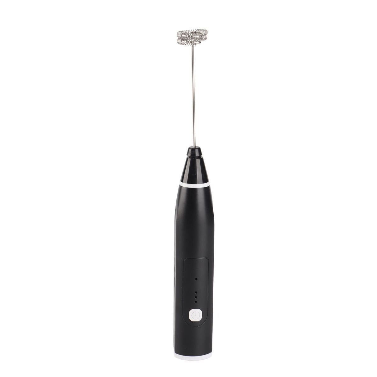 Electric Stirrer Black 3 Speed Modes USB Charge Stainless Steel Comfy Handle Mini Hand Mixer with Egg Separator