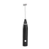 Electric Stirrer Black 3 Speed Modes USB Charge Stainless Steel Comfy Handle Mini Hand Mixer with Egg Separator