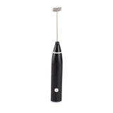 Electric Stirrer Black 3 Speed Modes USB Charge Stainless Steel Comfy Handle Mini Hand Mixer with Egg Separator - 45-Degree Angle